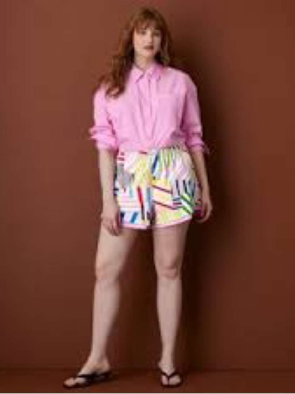 Rosie Assoulin x Target madras cotton pull on shorts new xl